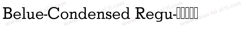 Belue-Condensed Regu字体转换